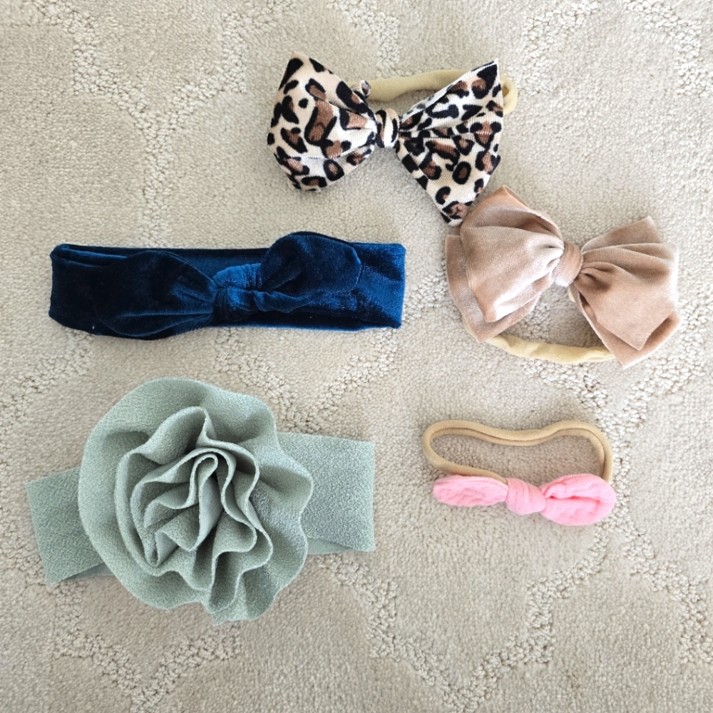 Bundle of 5 Baby Girl Hair Bands